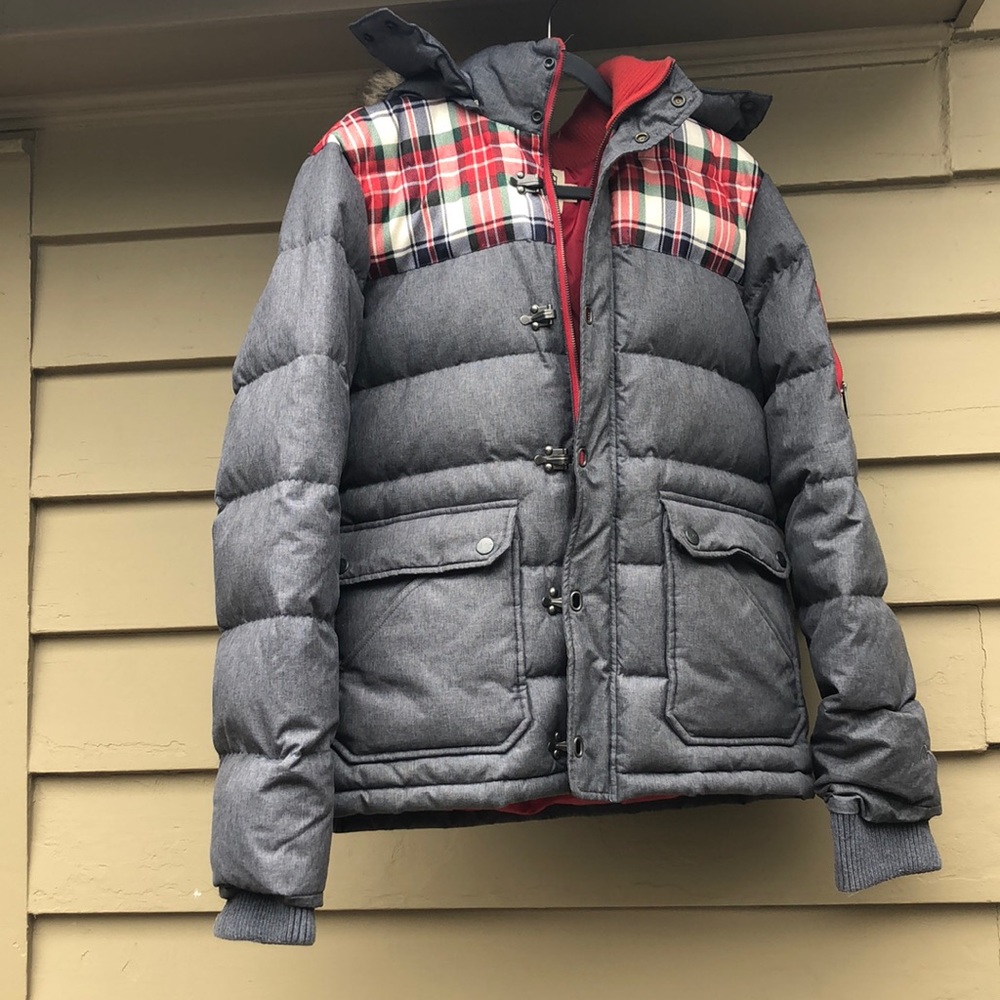 Evisu Genes puffer jacket